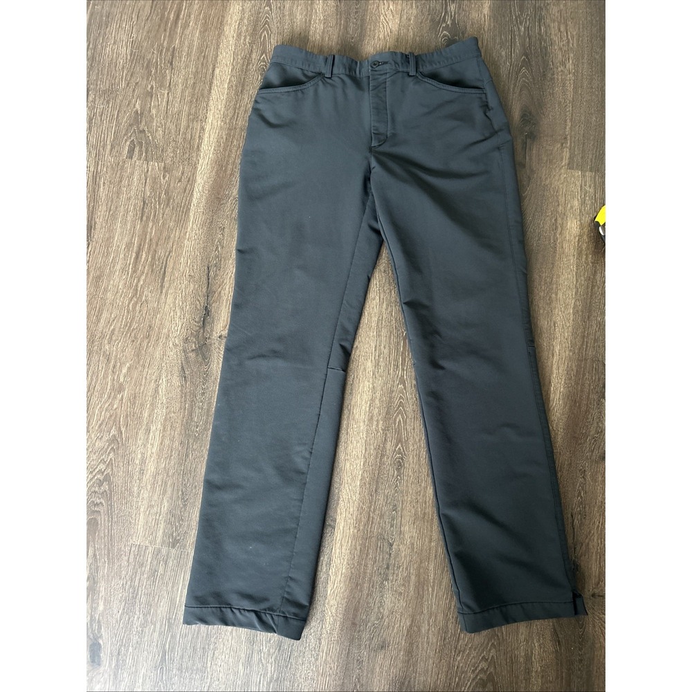 Nike Fleece Lined Golf Pants Men's 33x34 Black Tour Performance Straight Leg